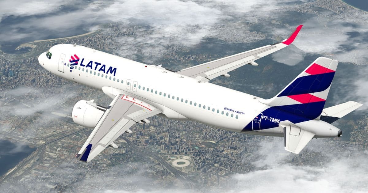 aeronave latam viagem