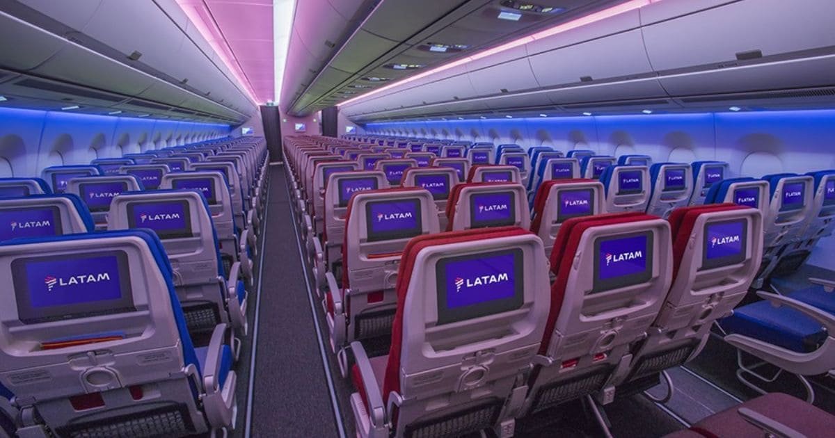 aviao latam parte interna